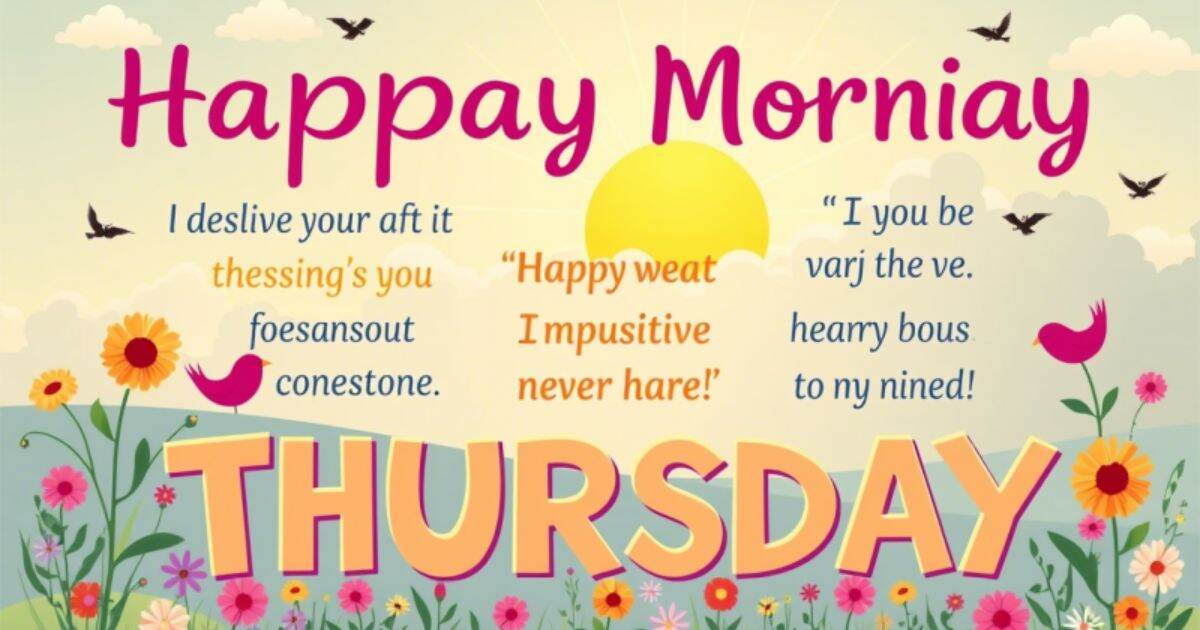 Positive Good Morning Thursday Blessings and Funny Messages