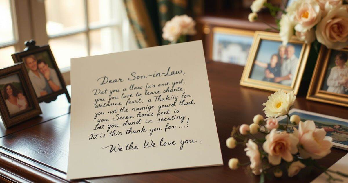 Heart Touching Letters to My Son in-Law