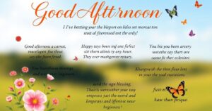Heartfelt Ways to Say Good Afternoon: Messages and Blessings