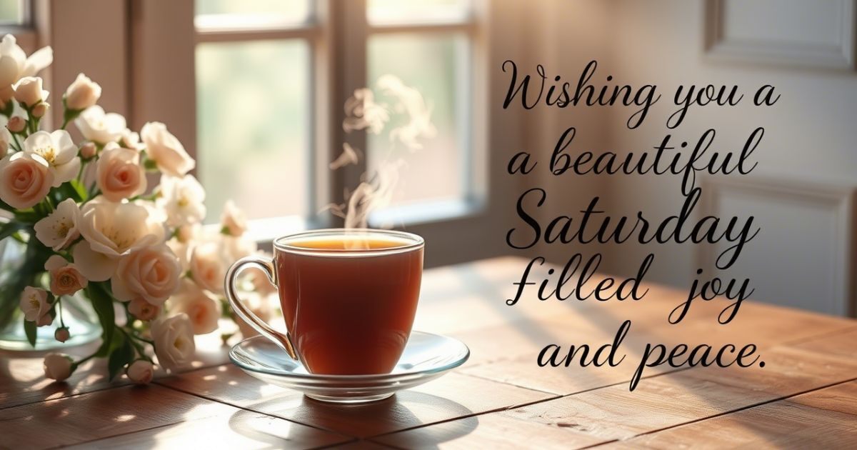 Heartwarming Good Morning Saturday Quotes and Blessings