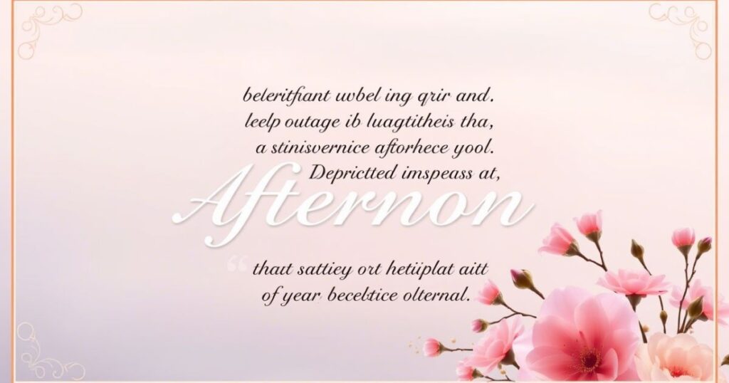 Heartfelt Ways to Say Good Afternoon: Messages and Blessings