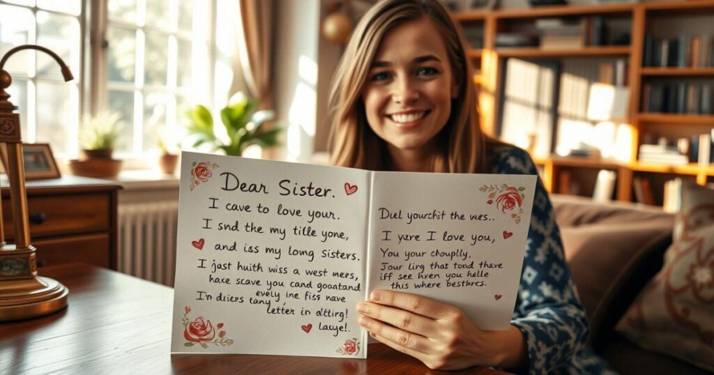 60 Touching Heartfelt Letters to My Sister