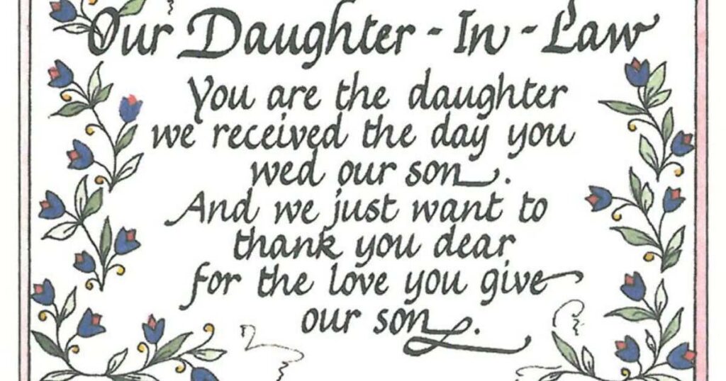 75+ Heart Touching Messages for My Daughter-in-Law