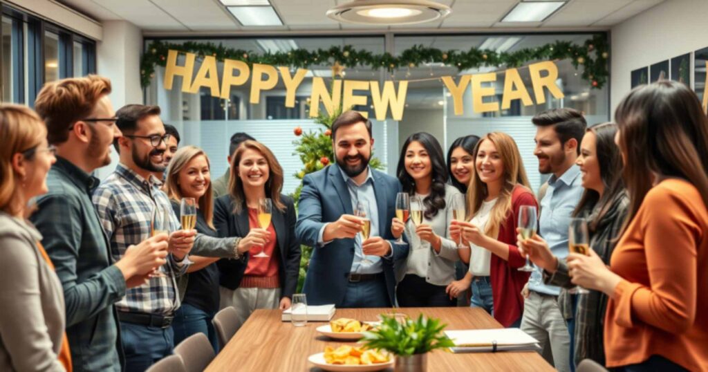 Professional Happy New Year Wishes for Colleagues and Bosses