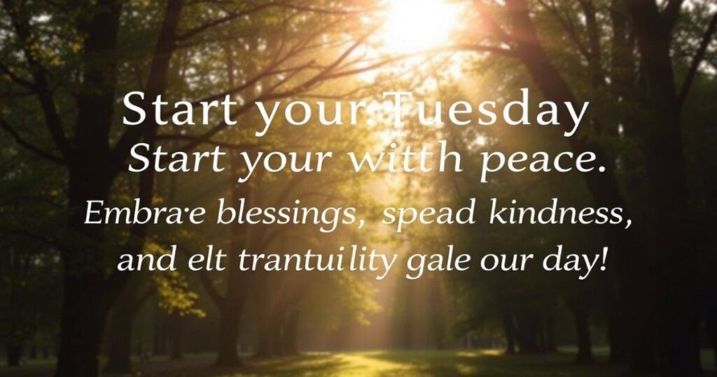 Good Morning Tuesday Quotes, Blessings, and Heartfelt Wishes